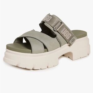 UGG Women's Sandals in Olive and Cream